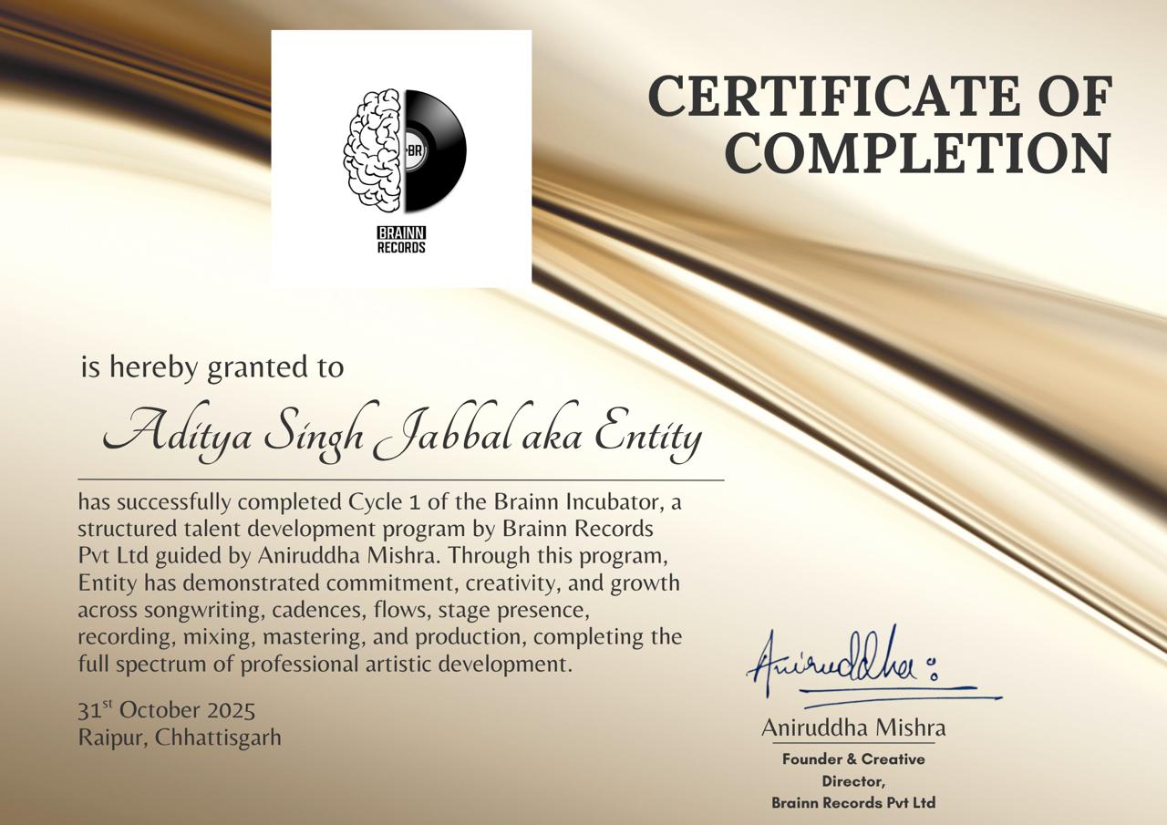 Entity - Brainn Incubator Artist