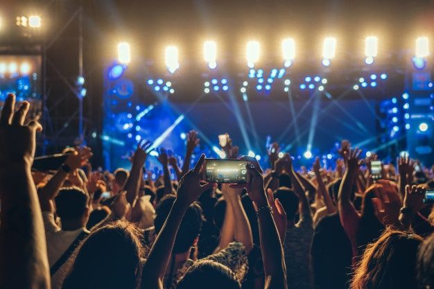 Artist performing live
